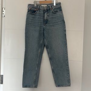 MANGO Mom Cropped Jeans - Size 6